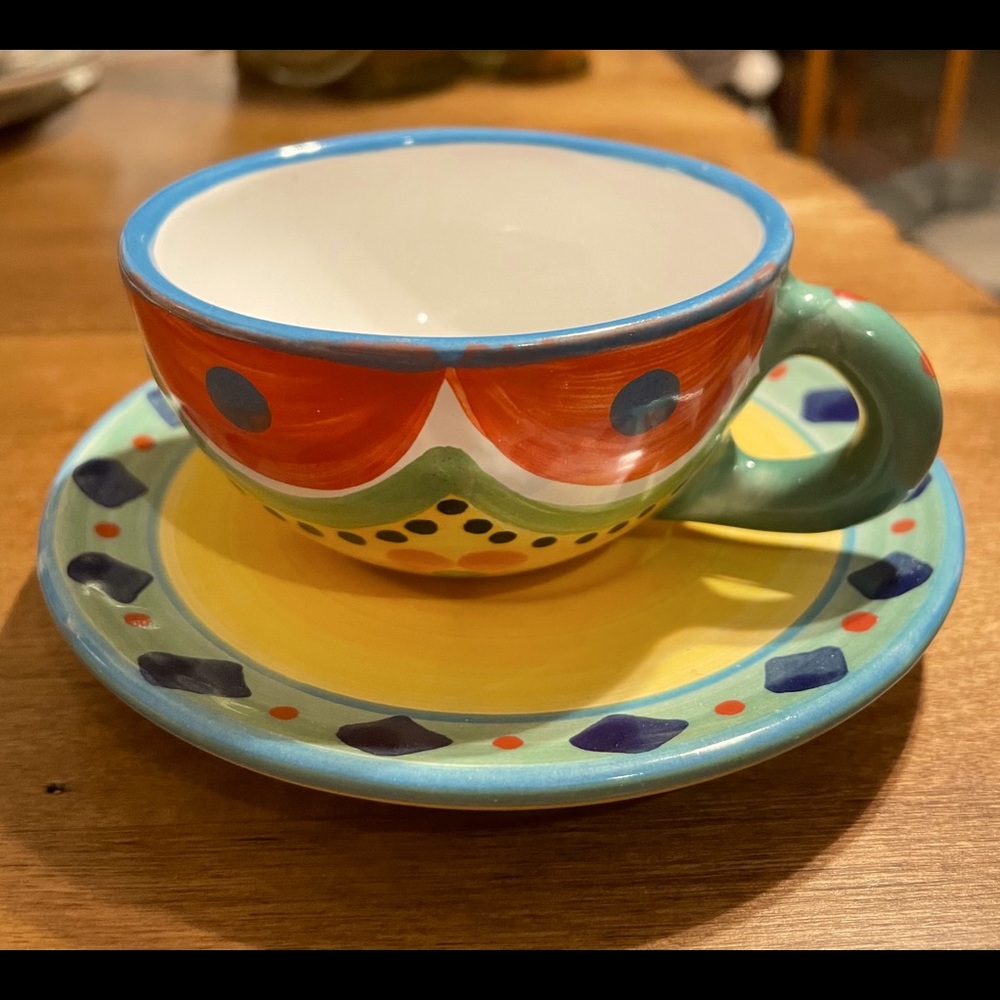 Festin Coquin Creations teacup and saucer